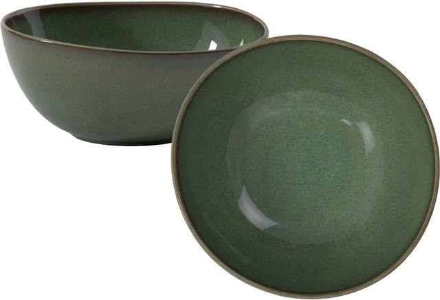 Villeroy & Boch like. Servierschüsseln Lave Green aus Stoneware 2er Set Durchmesser: 28,4 cm - Bild 1