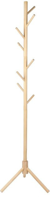 CosyHome Kleiderständer in Baumform aus Holz in Beige mit Haken für Schlafzimmer und Flur - Bild 1