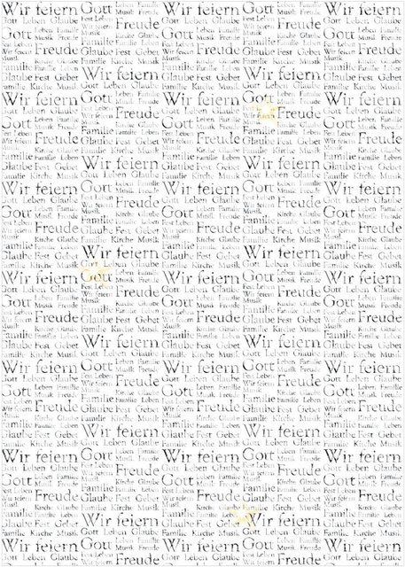 URSUS Transparentpapier Silver Style Words in A4, Silber und Multi - Bild 1