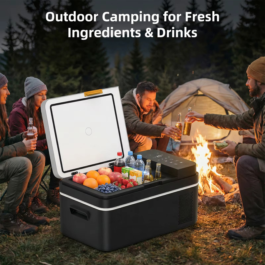 Podofo Kompressor-Auto-Kühlbox mit App-Steuerung, Tragbarer Gefrierschrank für Camping und Reisen, 12/24V DC und 100-240V AC - Bild 7