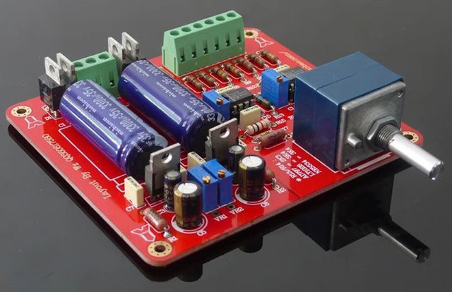 YJCO WZ-48 MBL-6010 Vorverstärker Platine mit NE5534 Single Op Amp in Rot - Bild 1