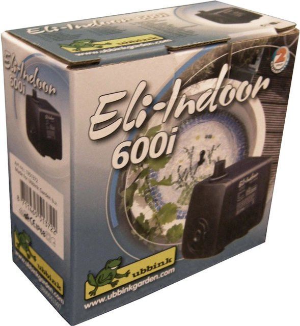 Ubbink Eli Indoor 600 i Zimmerbrunnenpumpe in Schwarz, 550 l/h, 9 W - Bild 1