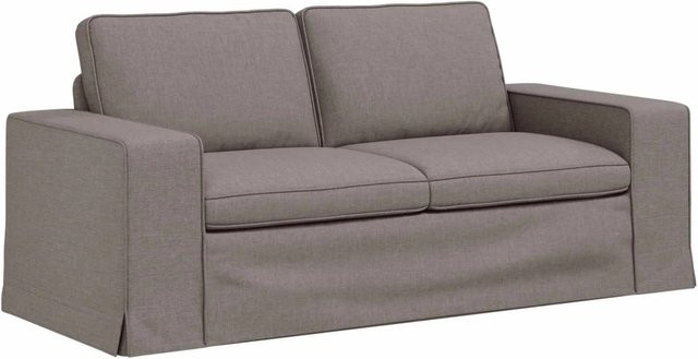 vidaXL Sofa in Taupe mit Stoffbezug und Metallrahmen, B/T/H: 182 x 80 x 82 cm - Bild 1
