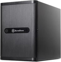 SilverStone SST-DS380B Tower-Gehäuse in Schwarz und Silber für Mini-ITX und SATA - Bild 1