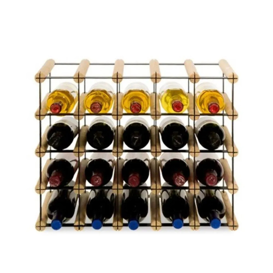 PROREGAL Vinotega Mod Modulares Weinregal aus massivem Kiefernholz, Natur/Braun, H x B x T: 42,5 x 52,5 x 24,5 cm - Bild 2
