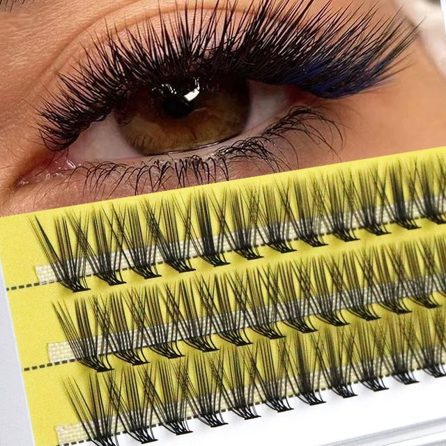 MIOFIA Cluster Wimpern Verlängerung, Black, Unisex - Bild 1