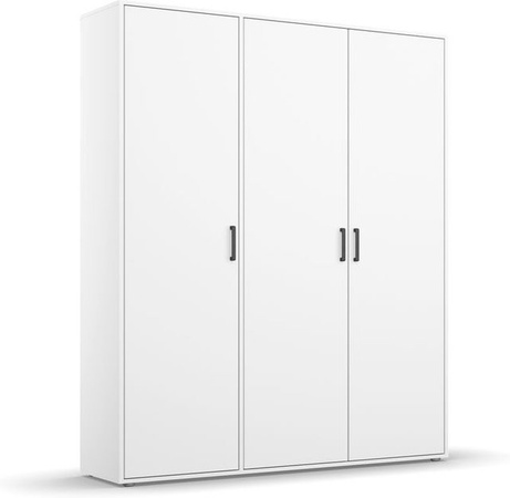 Rauch Voyager Drehtürenschrank in Weiß, 3-türig, B/T/H: 140 x 53 x 194 cm