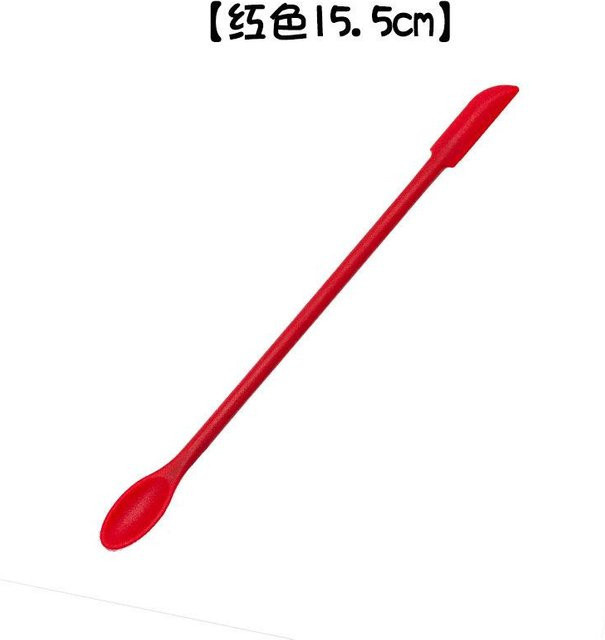Doppelköpfiger Siegelwachs-Reinigungslöffel aus Silikon in Rot von Yiran Furniture zum Abkratzen von Schmelzwachsperlen und für DIY-Epoxidharz-Dekorationen - Bild 1