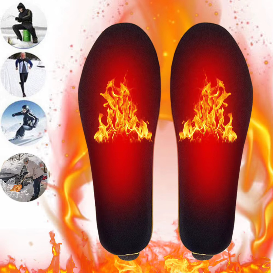 APWIKOGER Smart Fußwärmer Einlegesohlen mit 2000mAh Akku, drahtlose Thermo-Schuhpads mit Fernsteuerung, Farbe: Schwarz - Bild 2