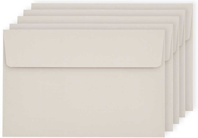 Rico Design Paper Poetry Luxury Umschläge C7 Hellgrau - Bild 1