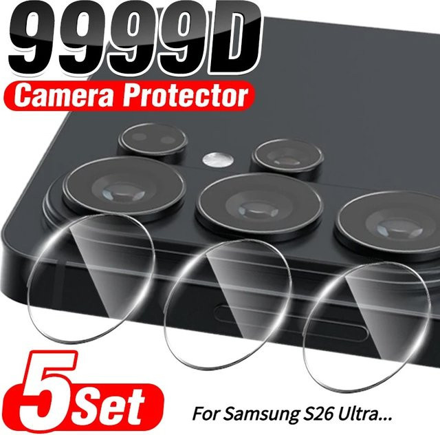 Ultra dünner HD transparenter Kameraschutz aus gehärtetem Glas für Samsung Galaxy S26 S25 Ultra Plus - Bild 1