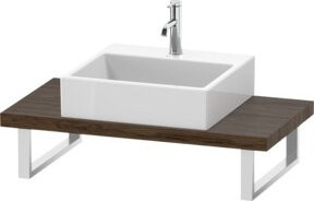 Duravit Konsole DuraStyle Compact in Nussbaum dunkel, Breite: 200 cm, Tiefe: 48 cm - Bild 1