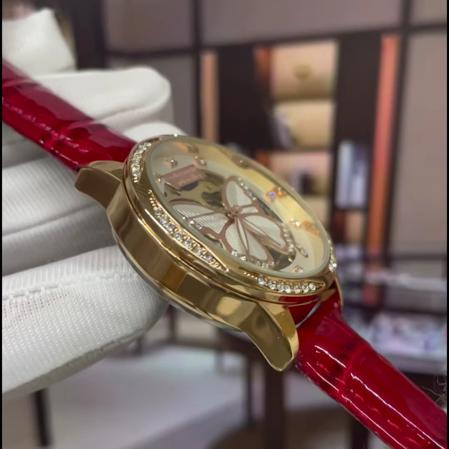 LUOLINGONGJUE Armbanduhr Automatik, Edelstahl, Roségold, Diamant, Damen - Bild 3