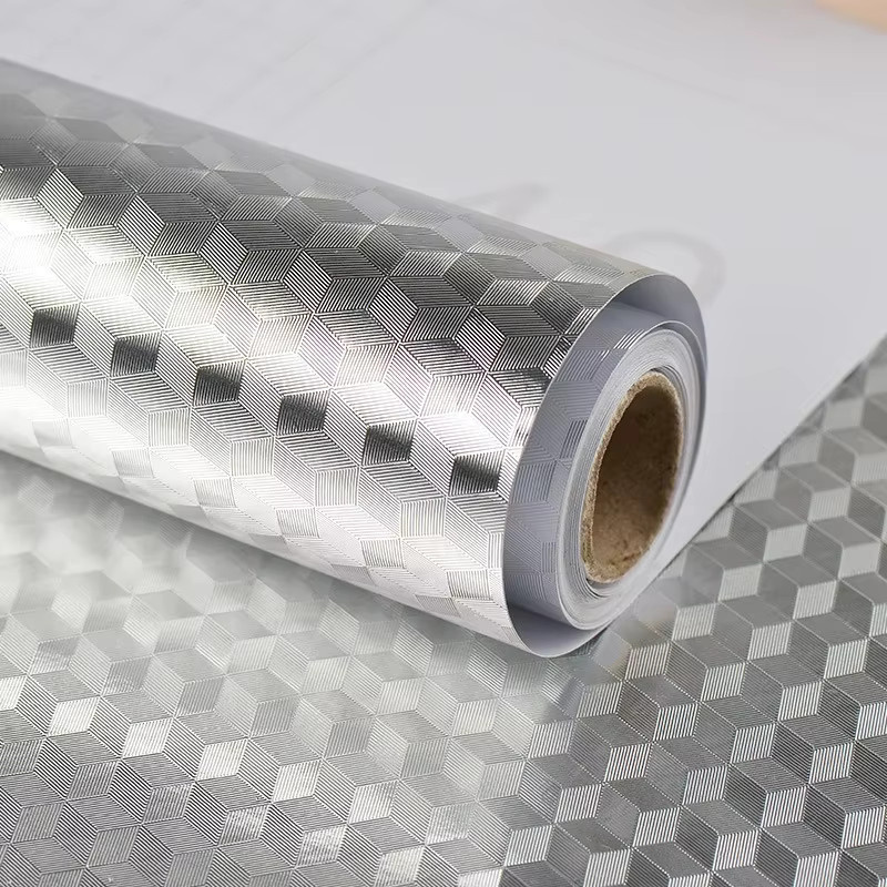 Wasserdichte und ölbeständige Wandaufkleber für die Küche in Gold und Silber aus Aluminium - Bild 4