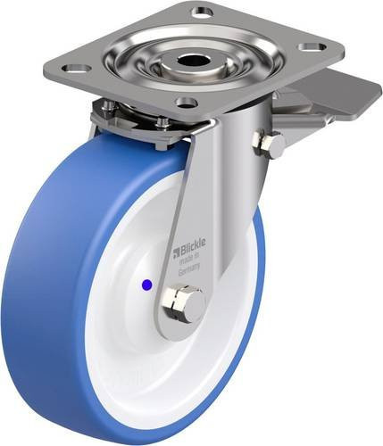 Blickle LX-POTHS 125XKA-ST Edelstahl-Lenkrolle mit Rad-Durchmesser 125 mm und einer Tragfähigkeit von max. 250 kg - Bild 1
