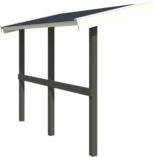 Lasita Maja Schleppdach in Grün-Grau, B/H: 220 x 90 cm - Bild 1