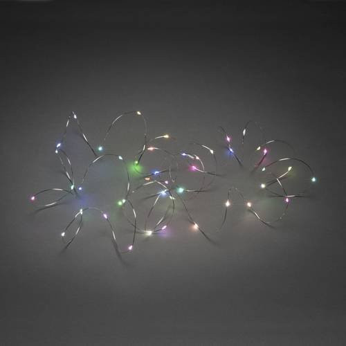 Konstsmide Micro LED Lichterkette RGB mit Farbwechsel, 100 LEDs, Silber, Multicolour, netzbetrieben - Bild 1