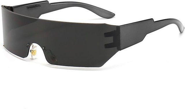 Dote Sonnenbrille Wrap Around, Quadratisch, Kunststoff, Unisex, Multi Gray - Bild 1
