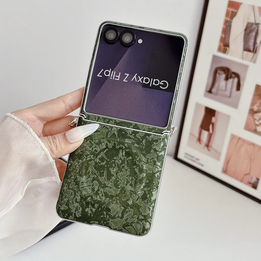Dopamin-Farbpalette Magnetische Handyhülle mit Magsafe und Scharnierschutz für Samsung Galaxy Z Flip 7 FE 6 5G in Grün - Bild 2
