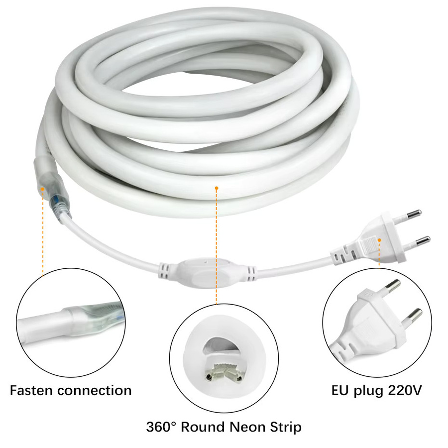 VBS Smart 360 LED Neon Seil Warmweiß IP67 Wasserdicht Flexible LED Streifen für Outdoor Dekoration - Bild 3