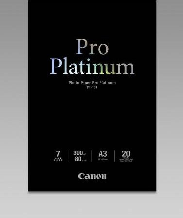 Canon Photo Paper Pro Platinum Fotopapier A3, 300 g/m2, 20 Blatt, Hochglänzend - Bild 2