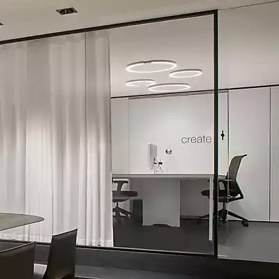 Occhio Mito Soffitto 60 Up Wide LED Wand- und Deckenleuchte in Roségold und Weiß Matt - Bild 1