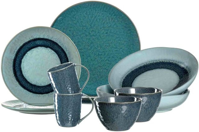 Leonardo Matera Tafelservice 10-teilig aus Keramik in Blau - Bild 1