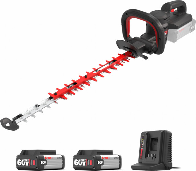 Akku-Heckenschere KG262 60 V mit 63 cm Schnittlänge inklusive 2 Akkus und 1 Doppelladegerät - Bild 1
