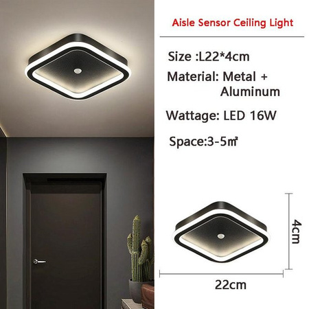 Cosy Homes LED-Deckenleuchte rund mit Bewegungssensor in Warmweiß