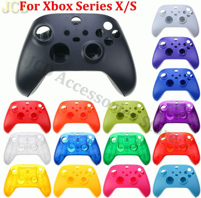 JCD Ersatzgehäuse Set für Xbox Series X S Controller in Weiß, Front- und Rückseiten-Abdeckung - Bild 1