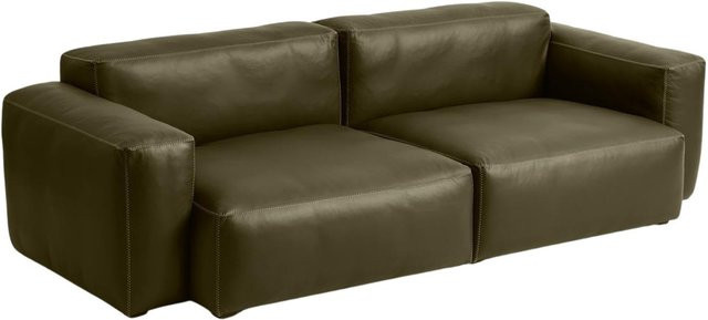 HAY Mags Soft 2,5-Sitzer Sofa Kombination mit einem Low Armrest links in Textilbespannung - Bild 1