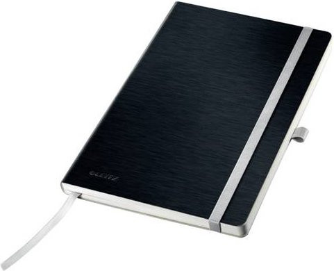 Leitz Notizbuch A5 Softcover liniert in Schwarz mit 80 Blatt und elastischem Verschluss - Bild 1