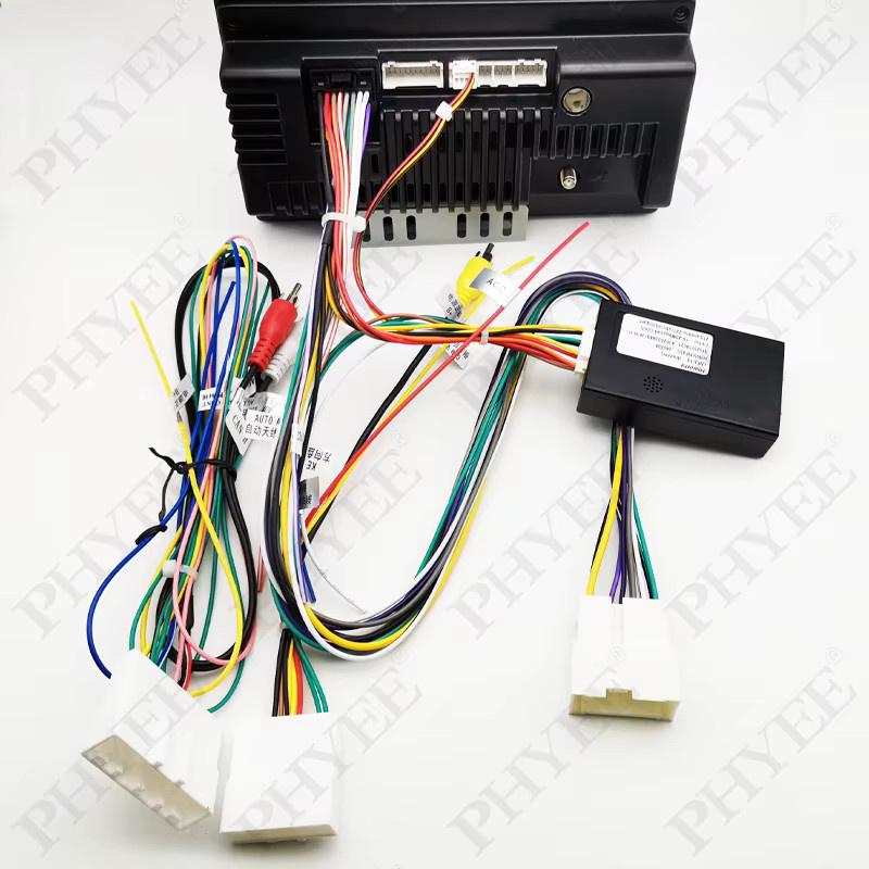 PHYEE Kabelbaum CAN-Bus-Decoder für Renault Clio 4 2012-2020 mit TomTom Display und SWC Retention, P&P 16-Pin Android, Multicolor - Bild 5