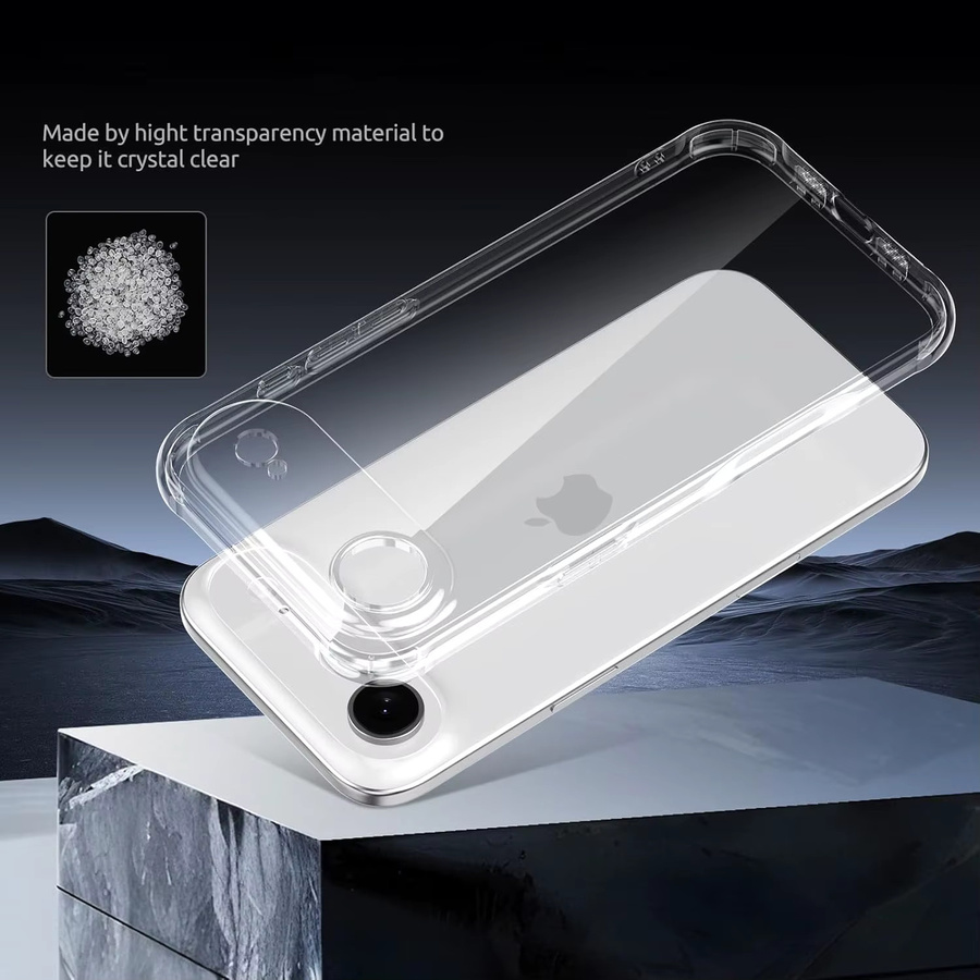 NYFundas Airbag Clear Case Transparente Handyhülle für iPhone 17 Pro Max 16 15 14 13 12 11 XS XR - Bild 3