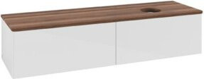 V&B Waschtischunterschrank Antao ohne Frontstruktur, Weiß lackiert, B/T: 160 x 50 cm - Bild 1
