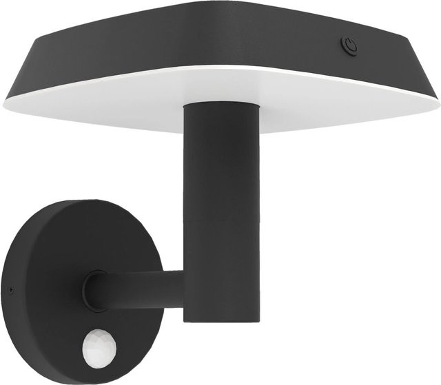 Eglo Solar LED-Wandleuchte Dreoli Schwarz mit Bewegungsmelder und Dämmerungssensor für Garten und Außenbereich - Bild 1