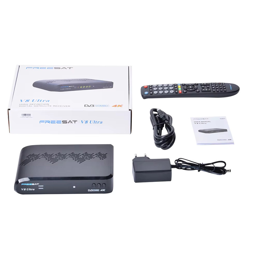 GTMedia Freesat V8 Ultra 4K UHD Satellitenreceiver in Schwarz mit 4GB RAM und DVB-S2X/T2/ISDBT/ATS-C Unterstützung - Bild 5