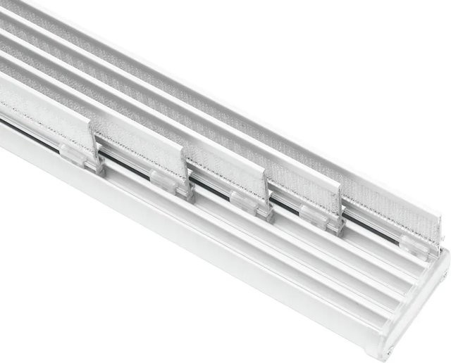 Gardinia Flächenvorhangschiene Komfort Komplett-Set 5-läufig in Weiß, U-Form aus Aluminium, Länge: 280 cm - Bild 1