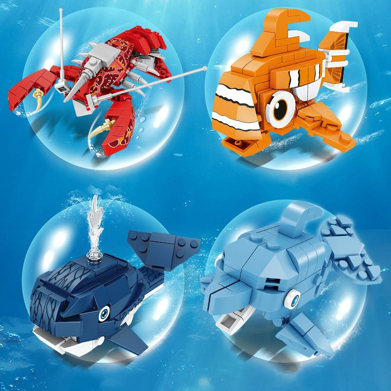 Yiran toy Meerestier Bausteine Puzzle Montage Kinderspielzeug - Bild 2