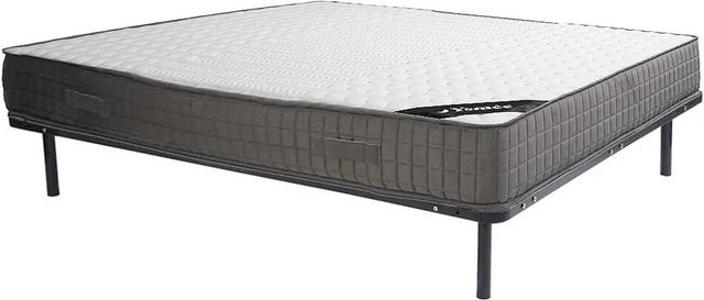 Danevo Matratze und Lattenrost Set aus Schaumstoff in Schwarz, Beige und Weiß, Breite: 180 cm, Höhe: 22 cm - Bild 1