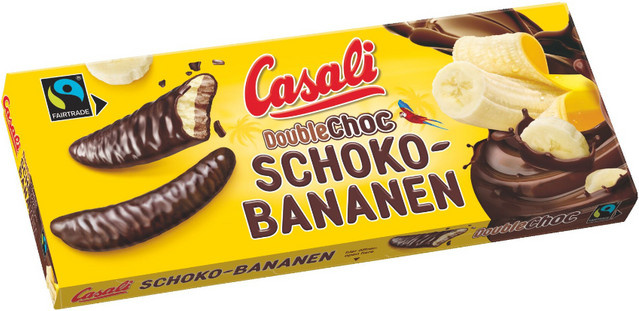 Casali Schoko-Bananen DoubleChoc Fairtrade 24 x 12,5 g (300 g) - Bild 1