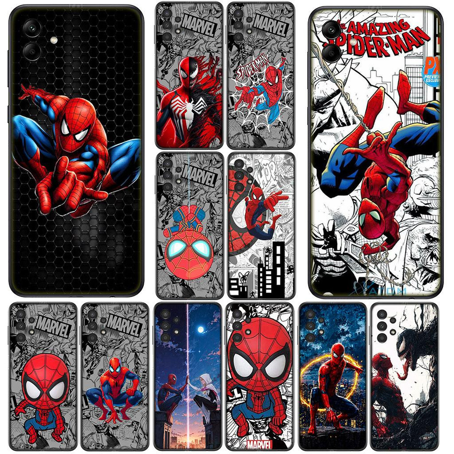 Spider Man Handyhülle für Xiaomi Redmi Note 13 14 Pro Plus 9T 14C 13C 9C NFC + Pro+ 5G 4G in Multicolour - Bild 1
