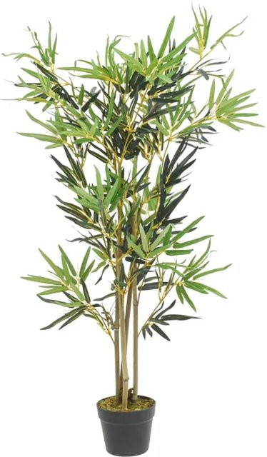 vidaXL Künstlicher Bambusbaum in Grün mit 552 Blättern, Höhe: 120 cm - Bild 1