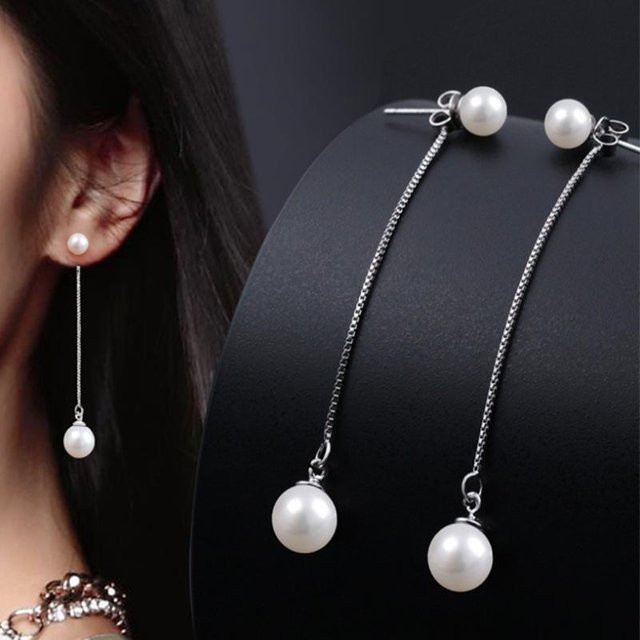 Lucky Star Jewelry Ohrstecker 925 Silber, Perlmutt, Damen - Bild 1
