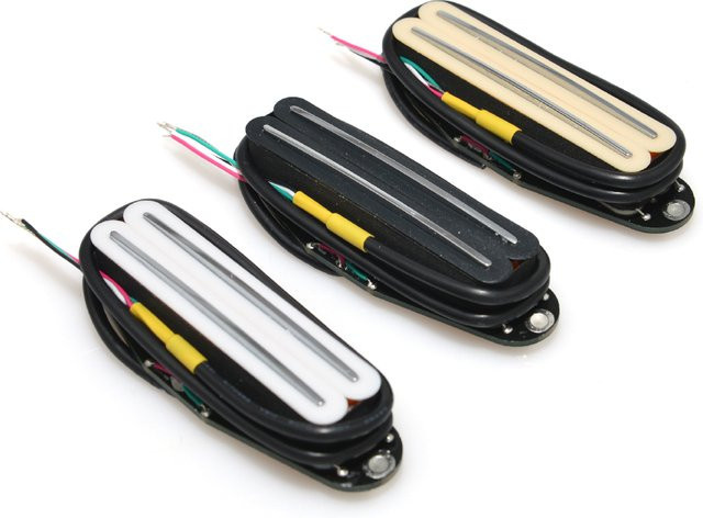 Humbucker Hot Dual Rails Gitarren Pickup für E-Gitarre in Schwarz, Weiß oder Gelb - Bild 1