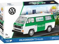 COBI Klemmbaustein Volkswagen T3 Polizei im Maßstab 1:35, grün-weiß - Bild 1