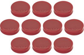 Magnetoplan Ergo-Magnete Medium in Rot, 10 Stück - Bild 3