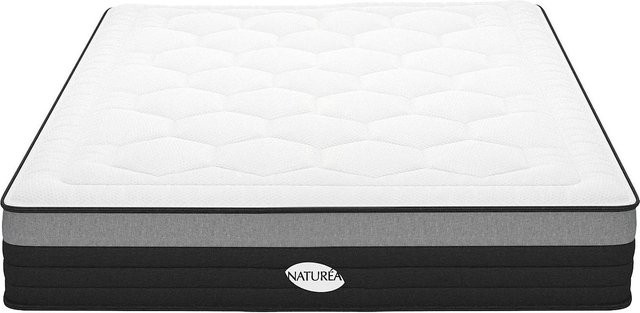 NATUREA Hybrid Matratze mit Memory Schaum in Weiß, B/T/H: 160 x 200 x 25 cm - Bild 1