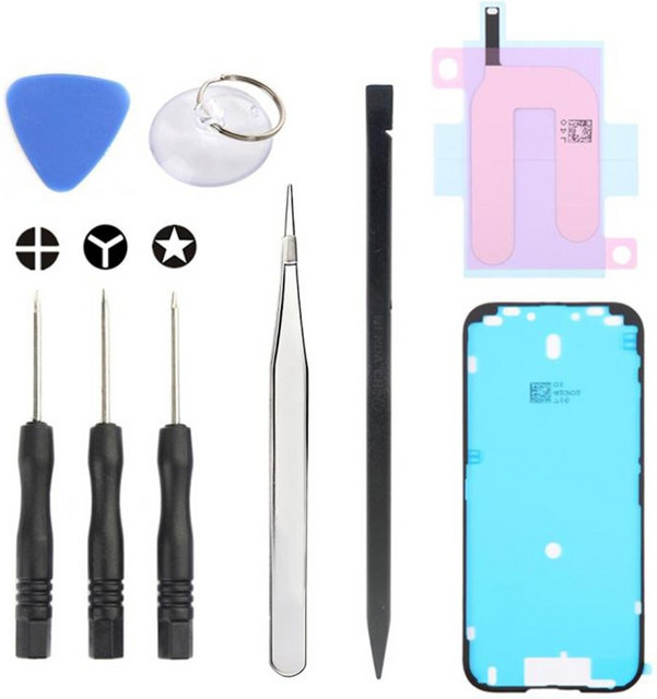 Jiafa JF-8162 9in1 Reparaturset für den Austausch des Apple iPhone 17 Akkus in Blau und Multicolour - Bild 1