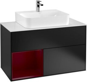 V&B Waschtischunterschrank Finion 100 Wandbeleuchtung in Weiß lackiert B/T/H: 100 x 50,1 x 50,1 cm - Bild 1